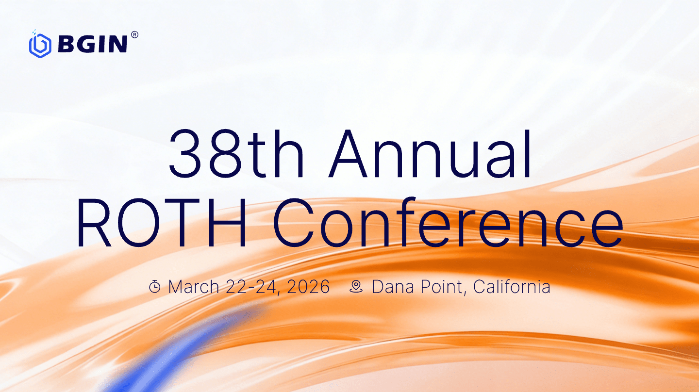 BGIN BLOCKCHAIN LIMITED to Participate in the 38th Annual ROTH Conference